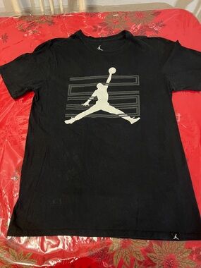 Jordan Men’s Black Jumpman Logo T-Shirt Sz medium